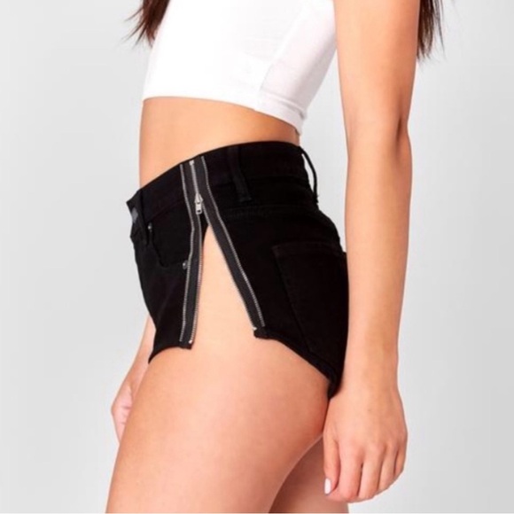 LF Camar | Aliena Side Zipper Denim Shorts Size 29 - Picture 12 of 12